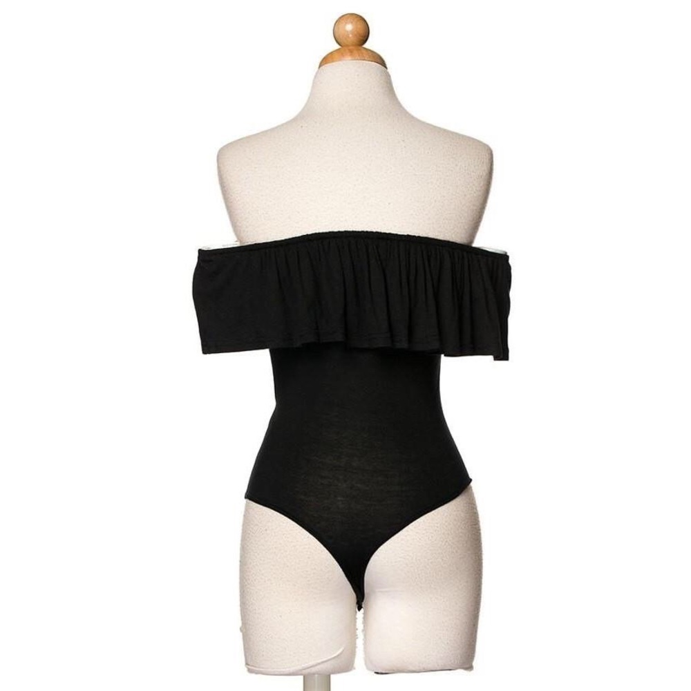 Off the Shoulder Ruffle Bodysuit - Picture 3 of 3